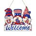 njshnmn 4th of July Memorial Day Door Decorations Independence Day Door Sign Decor Porch Wall Window