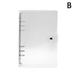 A5/A6/A7 Transparent Leaf Ring Binder Notebook Weekly Cover Nice Planner F2D3