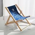 Artificial Beach Chair Model Landscape Wooden Beach Chair Mediterranean Style Decor