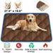 SEAYI Indoor Pet Mat Dog Self-heating Mats 5 Layers Self Warming Mat Non-Slip Cat Dog Bed Blanket 50cm*70cm Brown