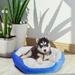 Pet Dog Bed & Cat Bed iMounTEK Anti-Anxiety Cozy Nest Sofa Bed Warming Soft Lamb Cashmere Plush Cushion bed for Small Medium Dogs and Cats Blue