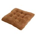 Anuirheih Office Chair Cushions Outdoor Seat Cushions for Office Chairs Tufted Corduroy Wheelchair Accessories for Indoor Living Room Patio Yard(Coffee 19.7x19.7x2inch)
