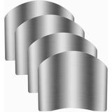 Stainless Steel Finger Guards - 4 Packs for Kitchen Safety