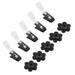 1 Set/10pcs Garden Flag Fixator Holiday Flagpole Windproof Stoppers and Clips