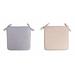 2PC Square Strap Garden Linen Chair Pads Seat Cushion For Outdoor Bistros Stool Patio Dining Roomï¼Œ40*40cm