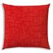 17 X 17 Coral And Red Blown Seam Solid Color Lumbar Indoor Outdoor Pillow