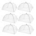 6pcs Dining Table Dish Covers Cuisine Mesh Protectors Foldable Food Tents Kitchen Supplies