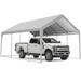 WhizMax Galvanized Steel Carport Canopy 13 x25 Outdoor Car Shelter Portable Garage with Window Sidewalls and Doors