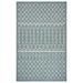 8 X 10 Blue And Gray Indoor Outdoor Area Rug