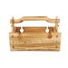 Folding Picnic Basket Table 2-in-1 Wooden Folding Picnic Table Storage Basket