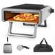 Danolapsi Pizza Oven Outdoor 12 Pizza Stove for Outside Gas Pizza Ovens for Outside Portable Stainless Steel Pizza Maker for Backyard Steak Oven Portable Mobile Outdoor Kitchen Countertop Pizza Oven