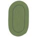 Colonial Mills Ash Isle Indoor/Outdoor Braided Reversible Rug USA MADE Moss 8 x 10 Oval Reversible Made To Order Stain Resistant 8 x 10 Kitchen