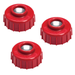 3 Trimmer Bump Knob Left Hand Thread Red Used on Homelite & Others Straight Shaft