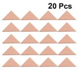 Wooden Geometry Building Blocks 20pcs Geometric Building Blocks Single Grain Building Block Kids Building Blocks Toys (Big Triangle)