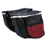 Starbun Bike Rack Bag - 25L Waterproof Double Pannier Bike Rack Bag For Mountain Bike Road Bicycle Bicycle Rack Bag Red