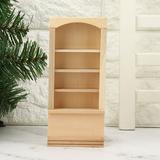 1:12 Dollhouse Furniture Wooden Dollhouse Bookshelf Cabinet Dollhouse Miniature Furniture DIY Dollhouse Accessories Unfinished Dollhouse Furniture Wooden