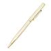 Metal Ballpoint Pen Stainless Steel Rotating Ball Pen for School Office Bright Writing Point 1.0mm (Golden)