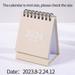 2024 Mini Table Desk calendar Morandi table calendar desktop decoration creative coil calendar plan