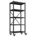 CodYinFI Storage Shelves for Storage with Wheels 1160LBS Heavy Duty Metal Shelving Unit Rolling Adjustable 5-Tier Pantry Shelves Kitchen Shelves Garage Shelving Utility (1)