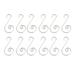 BESTONZON 36pcs Ornamental Hooks Christmas Tree Hangers Decorative S Hooks Christmas Tree Decorations(Silver)