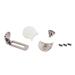 NUOLUX Clarinet Finger Protector with Screws Thumb Rest Kit Clarinet Parts Replacement Woodwind Supplies (Silver White)