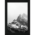 11 3/4 X 16 9/16 Black Grain Wood Frame (Derby)