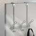 1 Pc Idesign 11 In. L Chrome Silver Steel Medium Classico Over-The-Door 3-Hook Rack 1 Pk