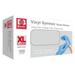 Basic Vinyl Exam Gloves Synmax Latex-Free Powder-Free Non-Sterile Medical Disposable Gloves Box of 100 (Blue X-Large)