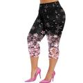 Baqcunre Yoga Pants Women Plus Size Lace Trim Leggings Jeggings High Waist Stretchy Jeans Skinny Capris Pants Womens Pants Compression Leggings For Women Workout Leggings For Women Pink L-4XL
