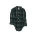 Carter's Long Sleeve Onesie: Green Plaid Bottoms - Size 24 Month