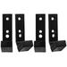 4Pcs Barbell Holder Barbell Wall Mount Barbell Hanger Barbell Rack Bumper Plate Storage Holder