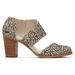 TOMS Women's Milan Mini Cheetah Canvas Closed Toe Heels Shoes Black/Brown/Natural, Size 6