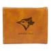 Brown Toronto Blue Jays Laser-Engraved Trifold Wallet