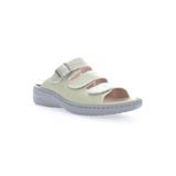 Wide Width Women's Breezy Walker Slide Sandal by Propet in Summer Green (Size 10 W)