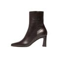 Schlupfboots HENRY STEVENS "Madison ZB70 Businessschuh" Gr. 40, braun (dark brown) Damen Schuhe Reißverschlussstiefeletten