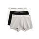 Boxershorts GANT Gr. XXXL, 3 St., grau (grey melange) Herren Unterhosen Herrenwäsche mit elastischem Logobund