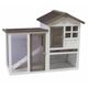 @Pet Rabbit Hutch Gerlos White and Brown 122x62x93cm