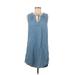Old Navy Casual Dress - Popover: Blue Dresses - Women's Size Medium