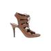 Madewell Heels: Tan Solid Shoes - Women's Size 10 - Open Toe