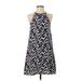 Talula Casual Dress - A-Line Crew Neck Sleeveless: Blue Floral Dresses - Women's Size Small