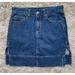 Levi's Skirts | Levis Jean Skirt Juniors Size 5 Red Tab Mini Classic Dark Wash Casual Denim Dark | Color: Blue | Size: 5j