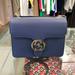 Gucci Bags | Nwt Gucci Interlocking Gg Leather Crossbody Bag Blue 510304 | Color: Blue | Size: Os