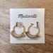 Madewell Jewelry | Madewell | Resin Sliding Hoop Earrings | Color: Gold/Tan | Size: Os