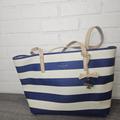 Kate Spade Bags | Coach Sailor Stripe Tote Bag | Color: Blue/White | Size: Os