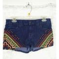 Urban Outfitters Shorts | Bdg Urban Outfitters Embroidered Aztec Tribal Denim Shorts Size 28 | Color: Blue/Orange | Size: 28