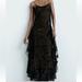 Zara Dresses | Bloggers Fav Zara Floral Tulle Knit Sequin Dress | Color: Black/Brown | Size: Various