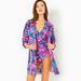 Lilly Pulitzer Swim | Nip Lilly Pulitzer Natalie Shirtdress Cover-Up | Color: Pink/Purple | Size: L