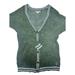American Eagle Outfitters Sweaters | American Eagle Outfitters Crochet Army Green Button Up Cardigan Women Xs | Color: Green | Size: Xs