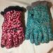 The North Face Accessories | 2 Pair North Face Girls Gloves | Color: Green/Pink | Size: Large