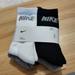 Nike Accessories | Nike 6 Pack Crew Cushioned Multi-Pack Socks Boys Shoe Size 10c-3y Nwt | Color: Black/Gray/White | Size: Osb